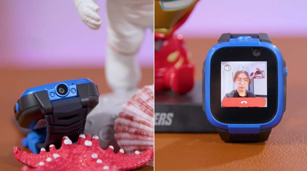 Kidcare S88 có thêm 1 camera nằm ở cạnh trên của mặt đồng hồ, cho phép phụ huynh quan sát môi trường xung quanh trẻ và tối ưu cơ hội xác định vị trí