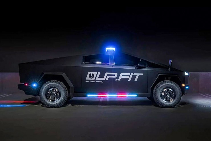 Độc đáo xe bán tải điện Tesla Cybertruck phiên bản cảnh sát vừa được giới thiệu - 2