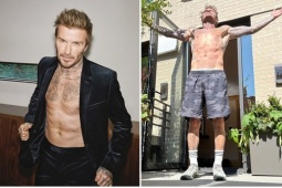 Đàn ông - David Beckham tuổi 49: Thoải mái cởi áo khoe body cũng dễ dàng &quot;hốt bạc&quot;