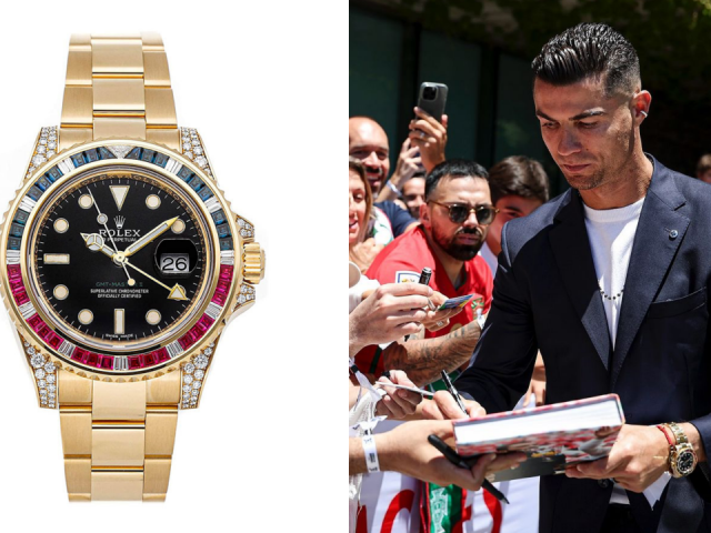 Ronaldo đeo đồng hồ xa xỉ khi tới Đức