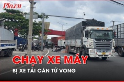 Tin tức trong ngày - Video: Cô gái chạy xe máy bị xe tải cán tử vong