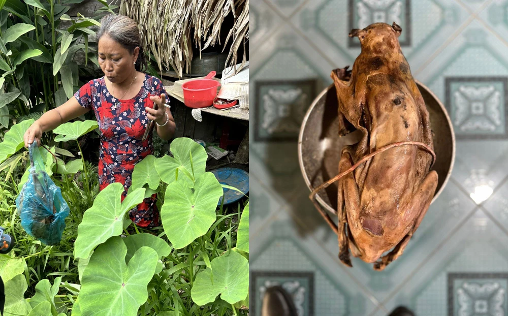 Mua bán động vật quý hiếm, bà Tom bị công an bắt giữ. Ảnh: CA