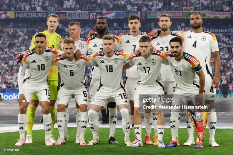 ĐT Đức đá trận khai màn EURO 2024 với đội hình có sự kết hợp giữa sức trẻ và kinh nghiệm