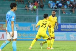 Bóng đá - Video bóng đá Khánh Hòa - Quảng Nam: Rực rỡ Hoàng Vũ Samson ghi poker (V-League)