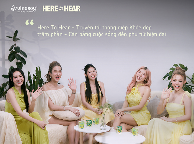 Talkshow "Here To Hear" với thông điệp "Khỏe đẹp trăm phần - Cân bằng cuộc sống", hi vọng mỗi phụ nữ đều có sẽ tìm ra bí kíp cân bằng của riêng mình, để sống trọn vẹn hơn trong từng khoảnh khắc.
