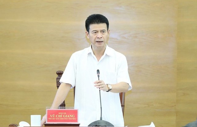 Phó Chủ tịch UBND tỉnh Vĩnh Phúc Vũ Chí Giang. Ảnh: CTV