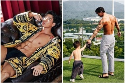 Đàn ông - Ông bố nóng bỏng nhất xứ kim chi là một "quái vật thể hình"