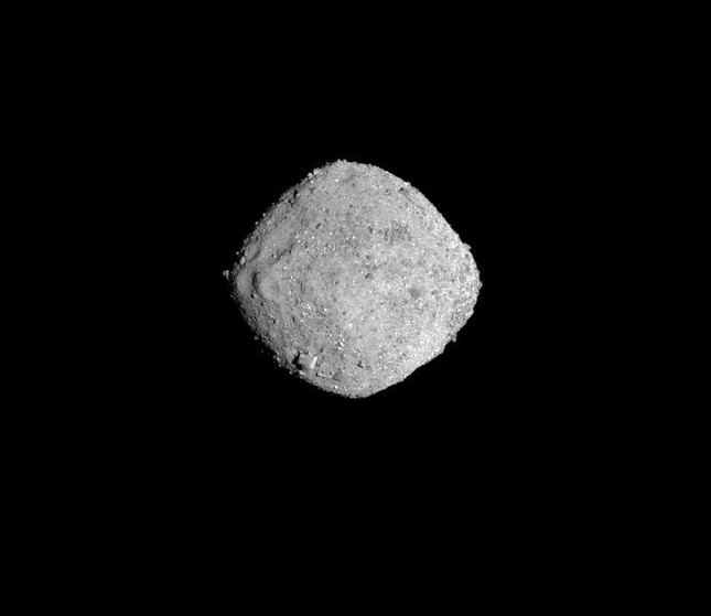 Tiểu hành tinh Bennu, được nhìn thấy vào ngày 6/1/2019, bởi tàu vũ trụ OSIRIS-REx của NASA.(Ảnh: NASA/Goddard/Đại học Arizona)