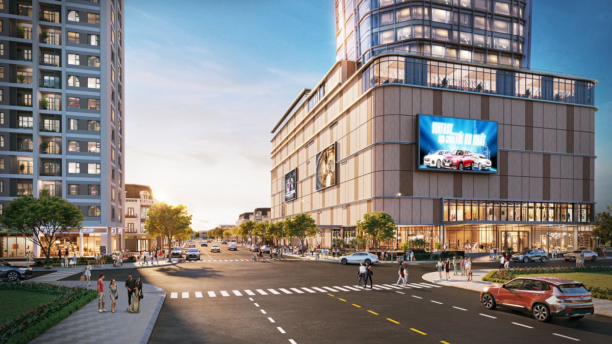 Sự xuất hiện của tổ hợp shophouse, trung tâm thương mại, khách sạn 5 sao kiến tạo nên một điểm đến sầm uất bậc nhất thành Vinh