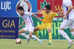 Video bóng đá Quảng Nam - SLNA: Điên rồ 6 bàn, cầm chắc vé trụ hạng (V-League)