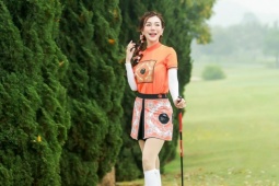 Thời trang - MC Hải Anh: Nàng Á hoàng golf Queen 2017 bền bỉ với công việc báo hình