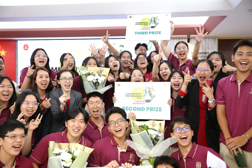 Học sinh VAS tham gia chương trình VAS Community, phát triển các dự án vì cộng đồng và tự gây quỹ để thực hiện.