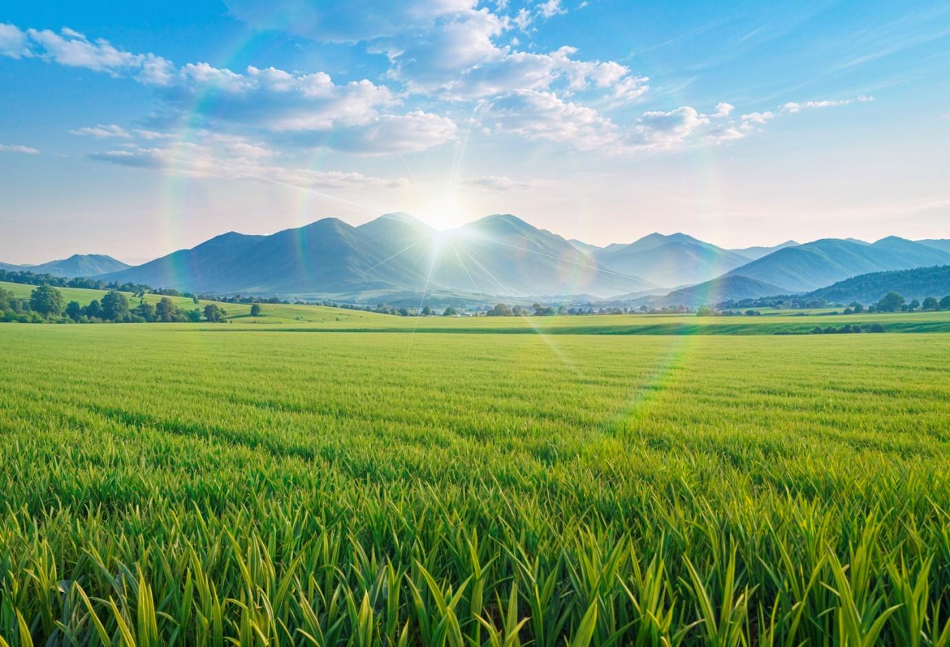 Đồng cỏ lúa mì tại New Zealand - vùng đất canh tác hữu cơ giàu dinh dưỡng và không bị thoái hoá từ hoá chất