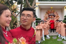 Lễ vu quy của Midu: Đội bê tráp đông nhất nhì showbiz Việt lộ diện