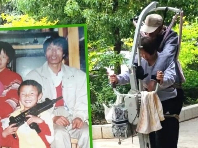 Mẹ già còng lưng cõng con trai 34 tuổi, lý do khiến nhiều người rơi nước mắt