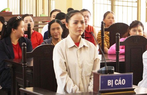 Nữ chủ hụi Đặng Thị Minh Kiều tại tòa