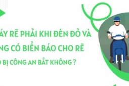 Thế giới xe - Xe máy rẽ phải khi đèn đỏ trường hợp không có biển báo, liệu có bị phạt?