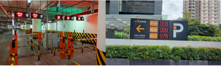 HUDTOWER với hệ thống quản lý đỗ xe thông minh.