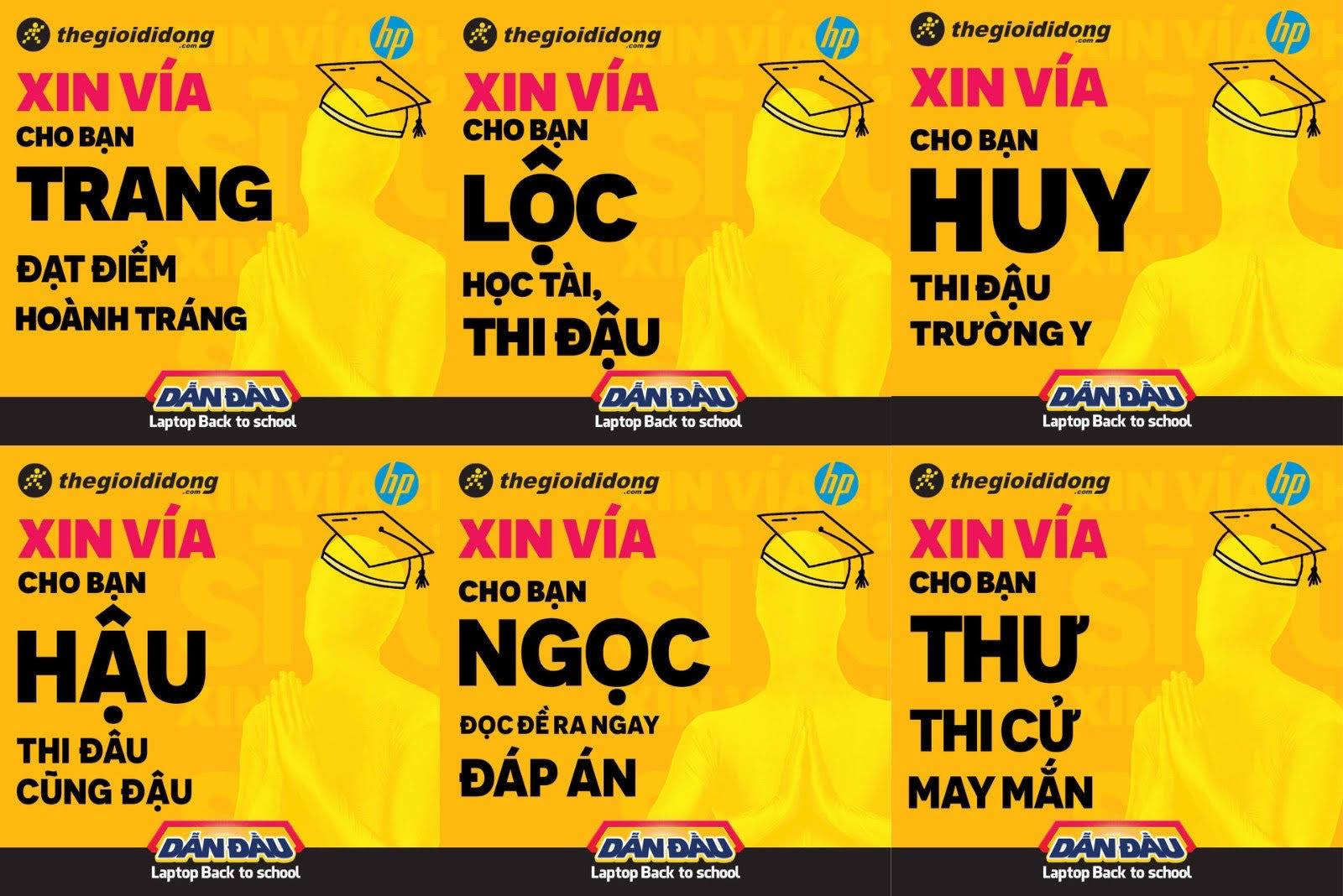 Thông điệp được cá nhân hóa một cách đa dạng giúp chiến dịch truyền thông của Thế Giới Di Động tiếp cận đến nhiều người