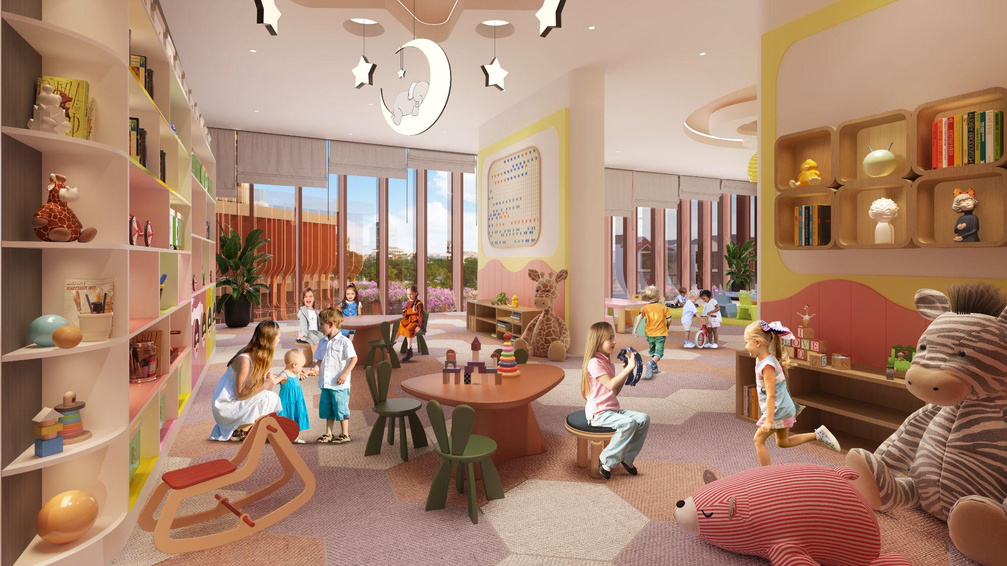 Tiện ích sống cao cấp tại quần thể. Ảnh phối cảnh minh họa Sun Property