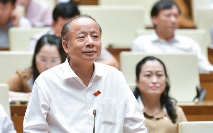 Ủy viên Ủy ban Kinh tế Nguyễn Văn Thân. Ảnh: Media Quốc hội