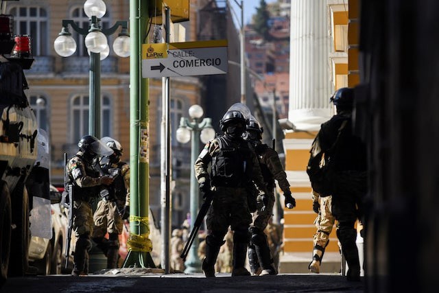 Âm mưu đảo chính tại Bolivia khiến cộng đồng quốc tế phản ứng gay gắt. Ảnh: Reuters