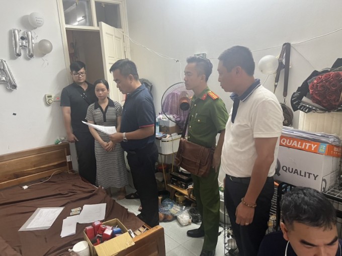 Nguyễn Diệu Anh và Nguyễn Văn Quý khi bị bắt. Ảnh: Công an cung cấp