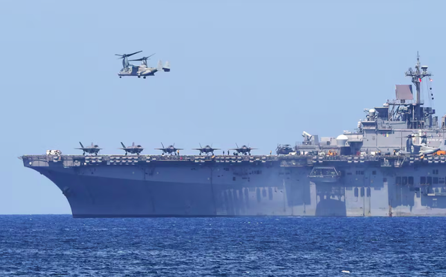 Tàu tấn công đổ bộ đa năng USS Wasp của Hải quân Mỹ. (Ảnh: US Navy)