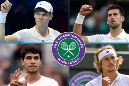 Thể thao - NÓNG phân nhánh lịch thi đấu Wimbledon 2024: Djokovic &quot;dễ thở&quot;, Sinner chờ đấu Alcaraz