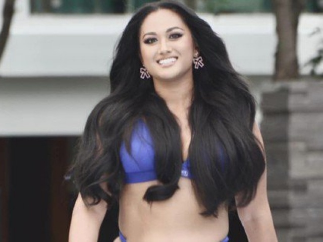 Thí sinh ngoại cỡ diễn bikini ở Hoa hậu Hoàn vũ Thái Lan 2024