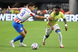 Video bóng đá Paraguay - Brazil: Điên rồ 5 bàn, phạt đền & thẻ đỏ (Copa America)