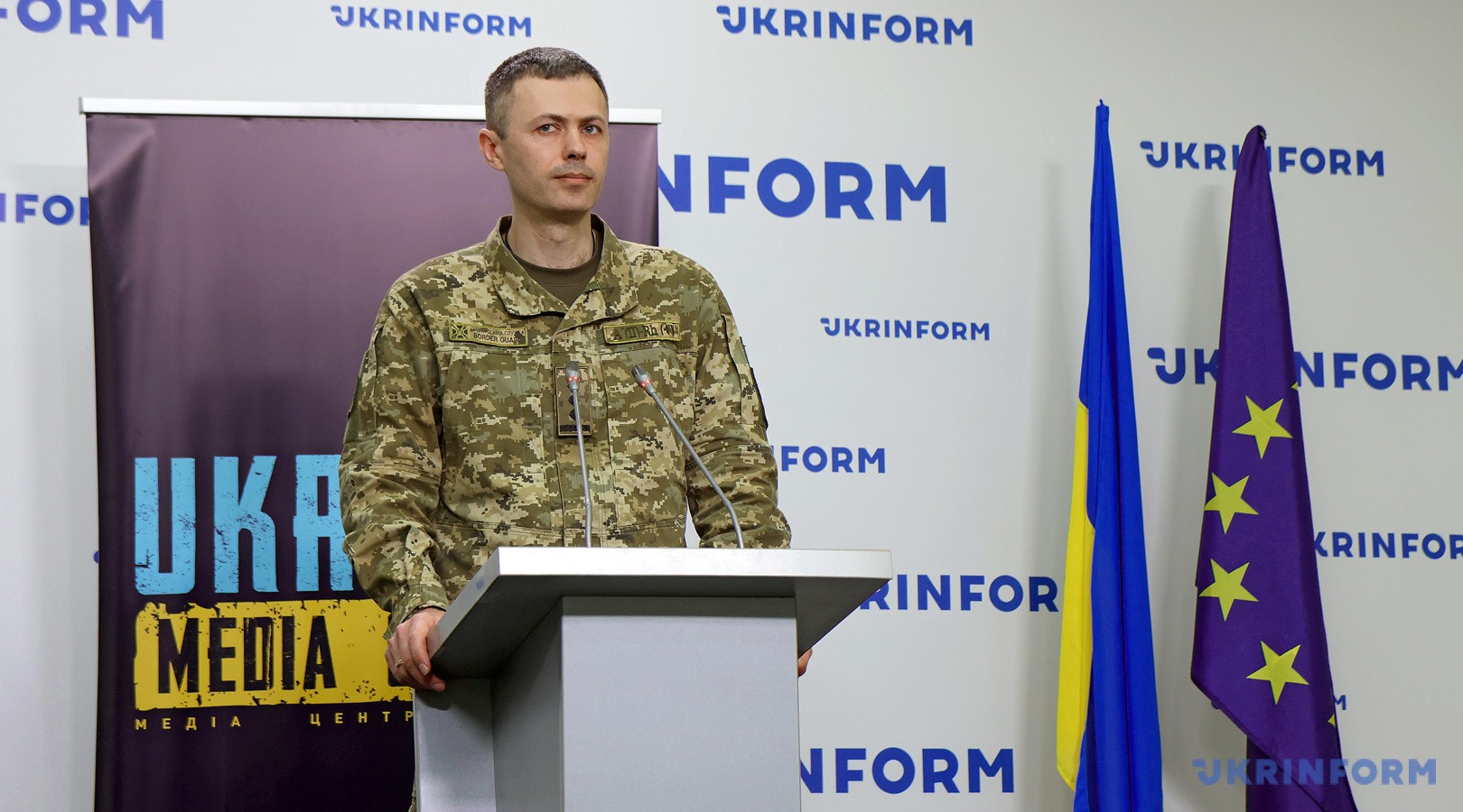 Ông Andrey Demchenko – người phát ngôn Cơ quan Biên phòng Ukraine (ảnh:&nbsp; Guardian)