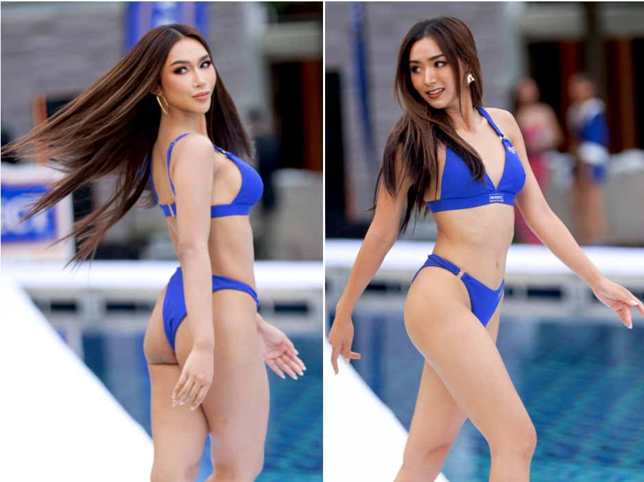 Thí sinh ngoại cỡ diễn bikini ở Hoa hậu Hoàn vũ Thái Lan 2024 - 18