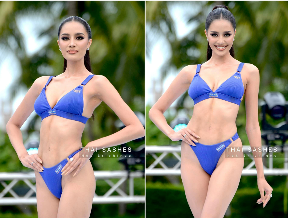 Thí sinh ngoại cỡ diễn bikini ở Hoa hậu Hoàn vũ Thái Lan 2024 - 6