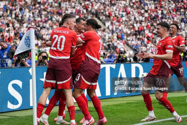 Thụy Sĩ hiên ngang bước vào vòng tứ kết EURO 2024