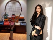Hoa hậu "phú bà" Mai Phương Thuý đăng ảnh khoe vợt tennis, nhưng cư dân mạng chỉ để ý loạt "con cưng" tiền tỷ phía sau