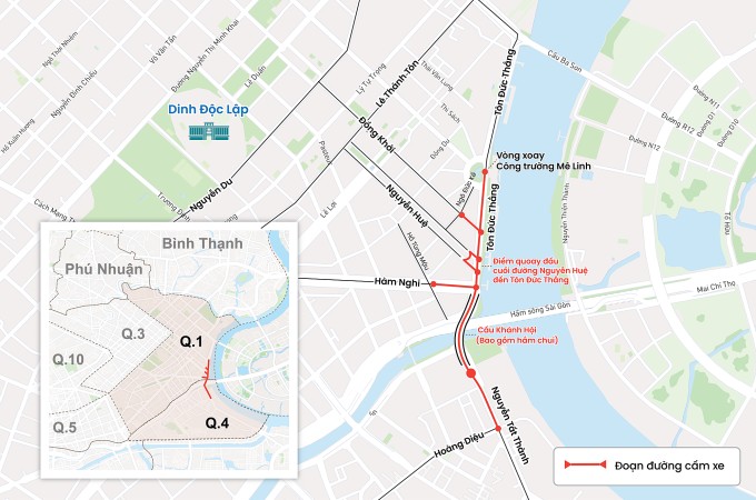 5 tuyến đường hạn chế xe. Đồ họa: Hoàng Chương