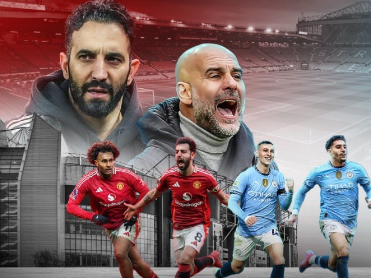 MU - Man City lo hàng công “tắt điện“ ở derby, Guardiola đau đầu bắt bài Amorim (Clip 1 phút)
