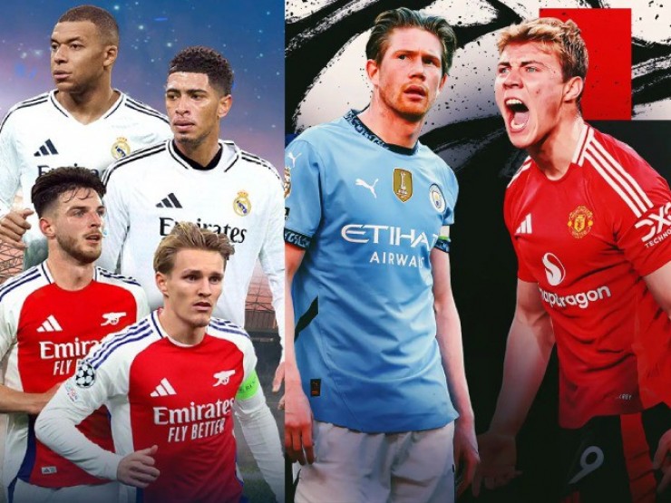 Arsenal công cùn đấu Real Madrid thủ tệ ở Cúp C1, MU khiến Man City thấp thỏm (Clip 1 phút)