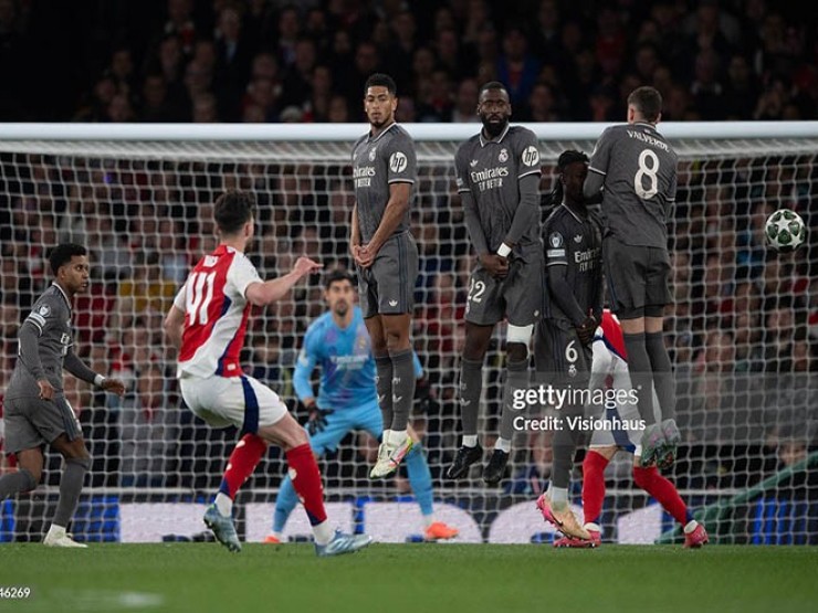 Siêu nhân không cứu nổi Real: Declan Rice sút phạt như lập trình, đỉnh cao Arsenal