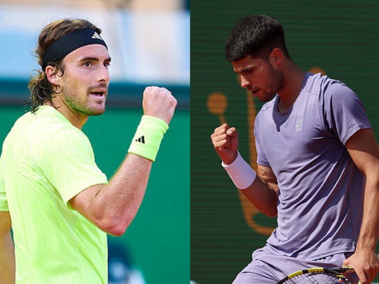 Trực tiếp tennis tứ kết Monte Carlo: Alcaraz đối diện ẩn số, Tsitsipas gặp đối thủ ưa thích