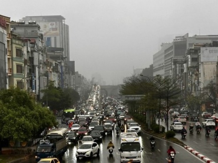 Không khí lạnh gây mưa khắp miền Bắc, có nơi mưa rất to