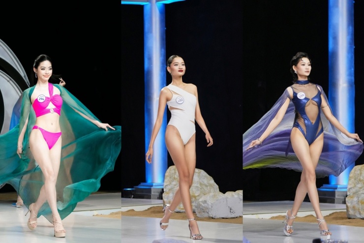 Nhiều gương mặt tạo ấn tượng nhờ hình thể cân đối, làn da sáng, catwalk tự tin.
