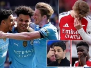 Bóng đá - Nóng bảng xếp hạng NHA: Man City "thắp lửa" đua top 5, thông điệp từ Arsenal