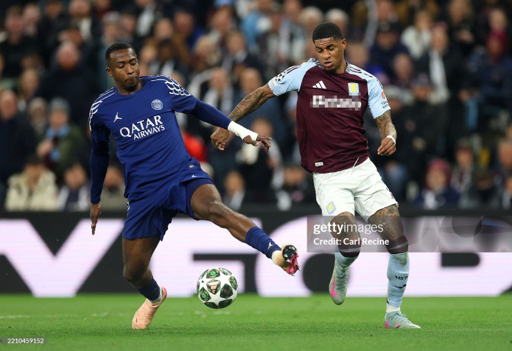 Rashford có màn trình diễn trái ngược ở trận Aston Villa - PSG