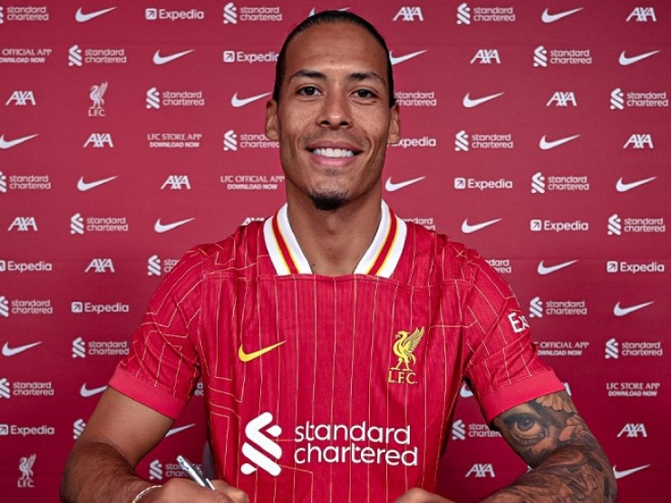 Liverpool đón tin vui: Van Dijk tiếp bước Salah CHÍNH THỨC gia hạn hợp đồng