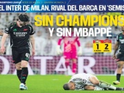 Bóng đá - Real thua đậm Arsenal ở tứ kết C1, báo thân Barca - PSG được dịp hả hê