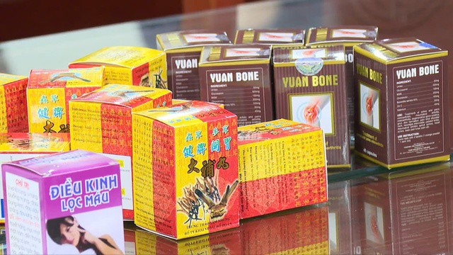 21 loại thuốc, trong đó có 17 nhóm thuốc đông dược được phát hiện với số lượng rất lớn
