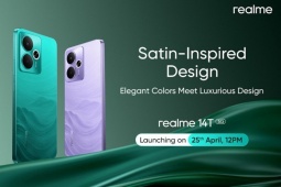 Realme 14T 5G sắp ra mắt với pin 6.000 mAh, thân máy mỏng nhẹ