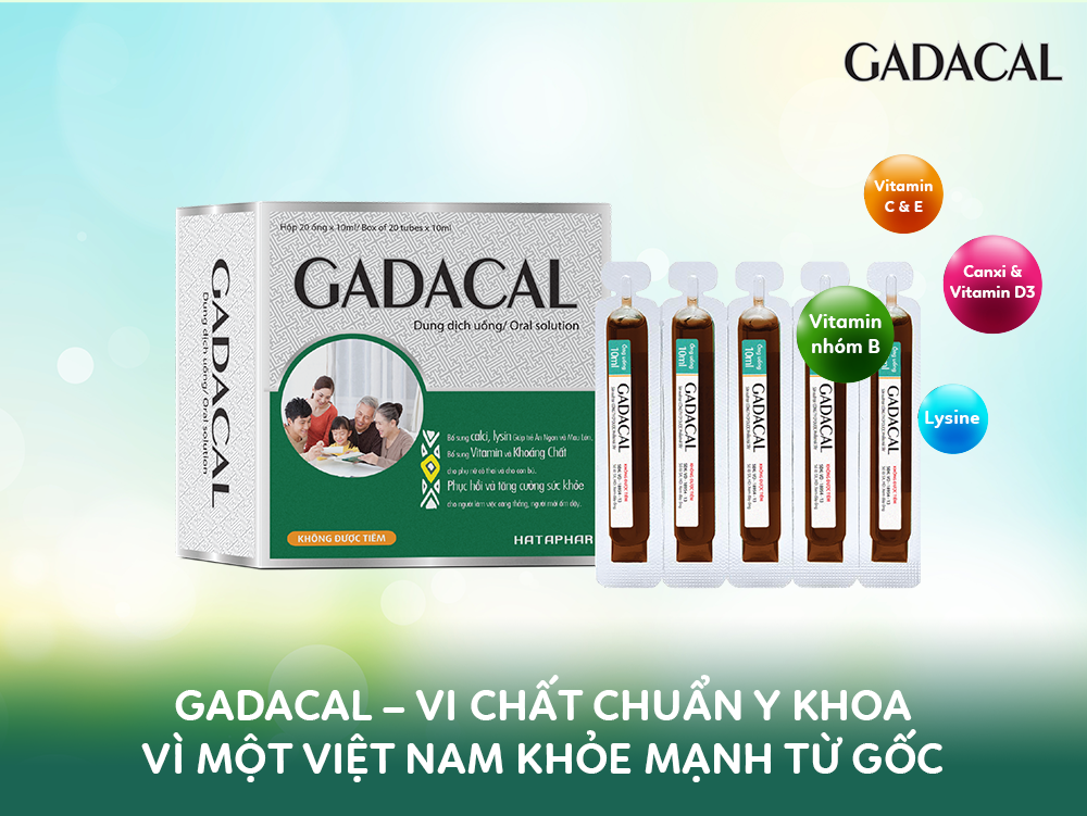 Gadacal – Lựa chọn của người tiêu dùng Việt cho hành trình phục hồi và phát triển thể chất  - 2